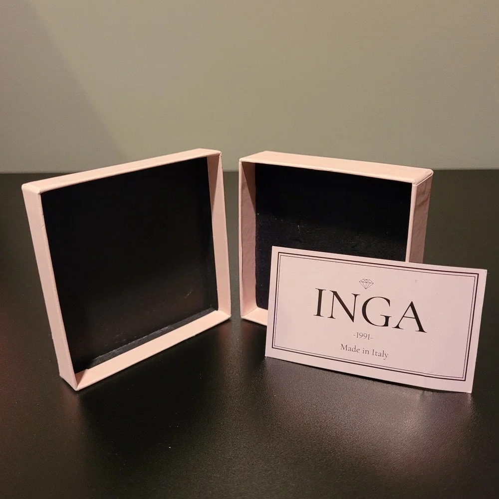 Inga Italy Small Jewelry Gift Box, Pink Gold